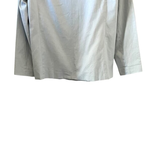 Banana Republic NEW Linen Blend Double Breasted Blazer In Powder Blue Size 10 - Picture 13 of 16